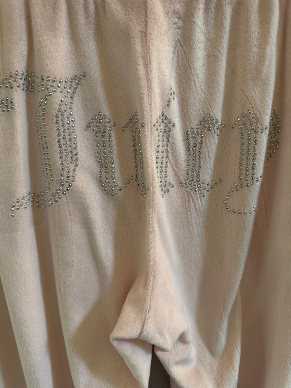 JUICY COUTURE PINK OG BIG BLING VELOUR TRACK PANTS SIZE SMALL - Picture 6 of 8